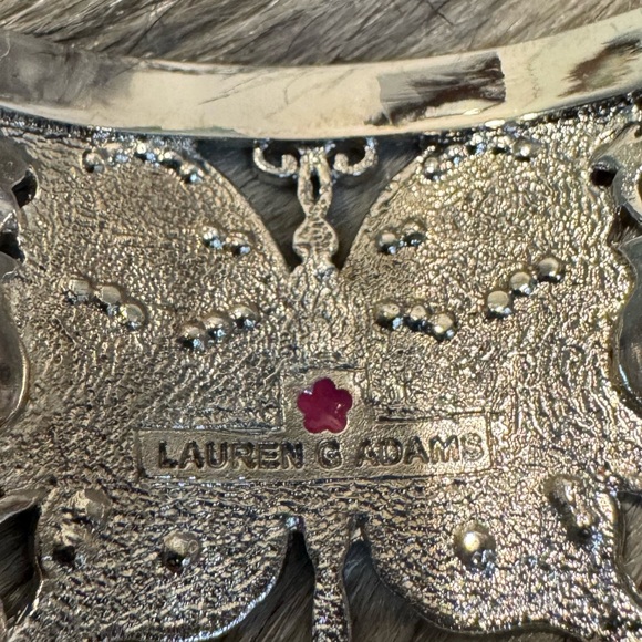 Lauren G Adams Elegant Silver Butterfly Cuff Bracelet - Picture 2 of 9